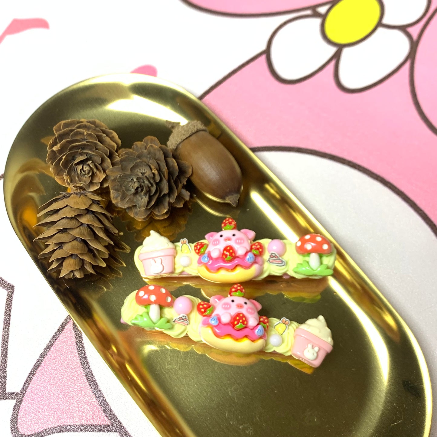 DIY Cute Decoden Hair Clips | Handmade Custom Cream Glue Hairclips