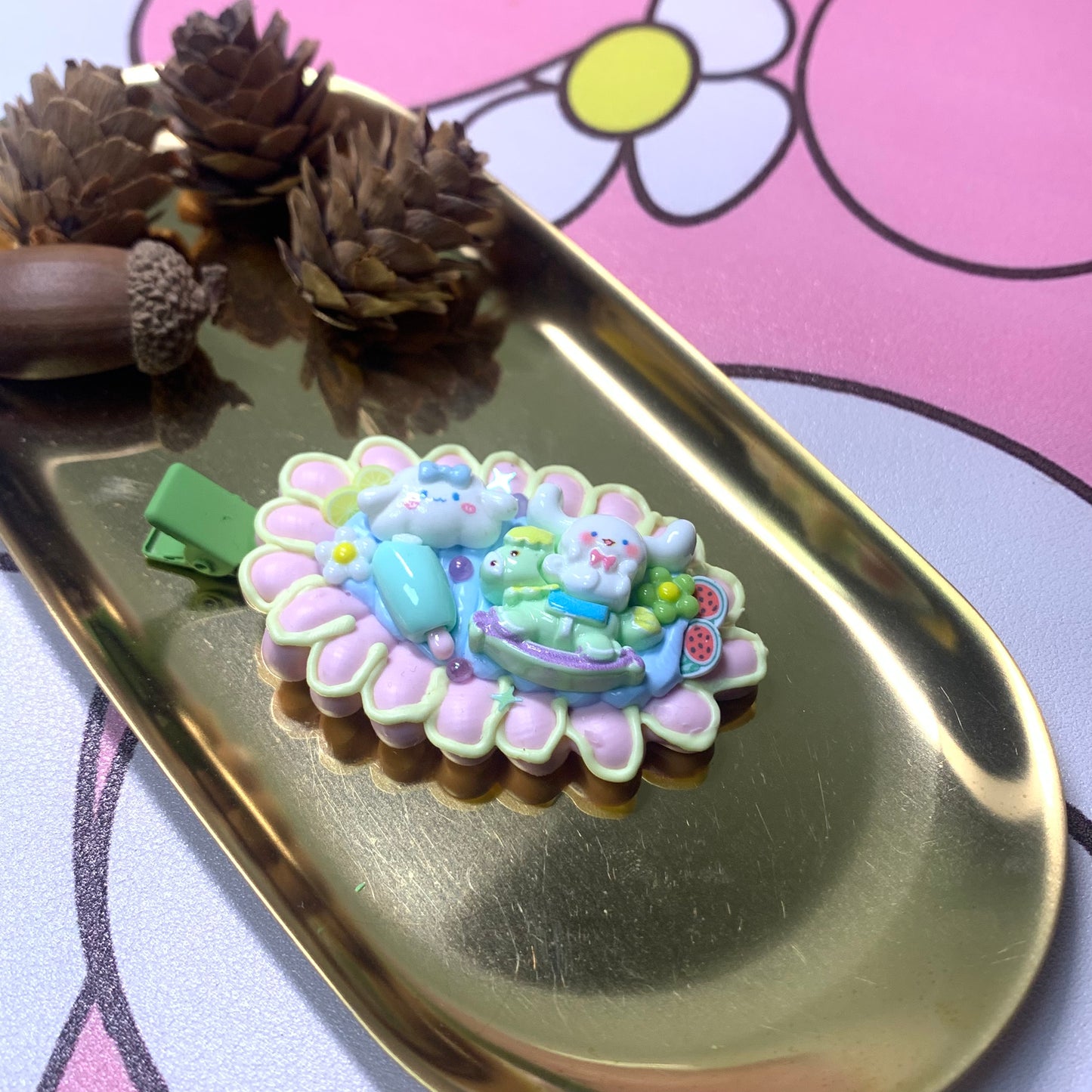 DIY Cute Decoden Hair Clips | Handmade Custom Cream Glue Hairclips